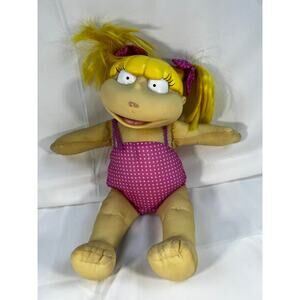 Rugrats Angelica Doll Vintage 1998 Viacom Plush 12" Nickelodeon Rare 90s Toy
